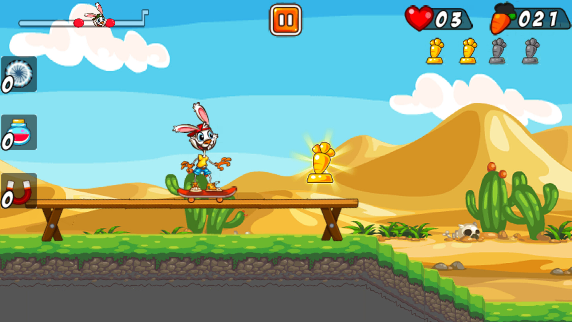 Rabbit on Skateboard