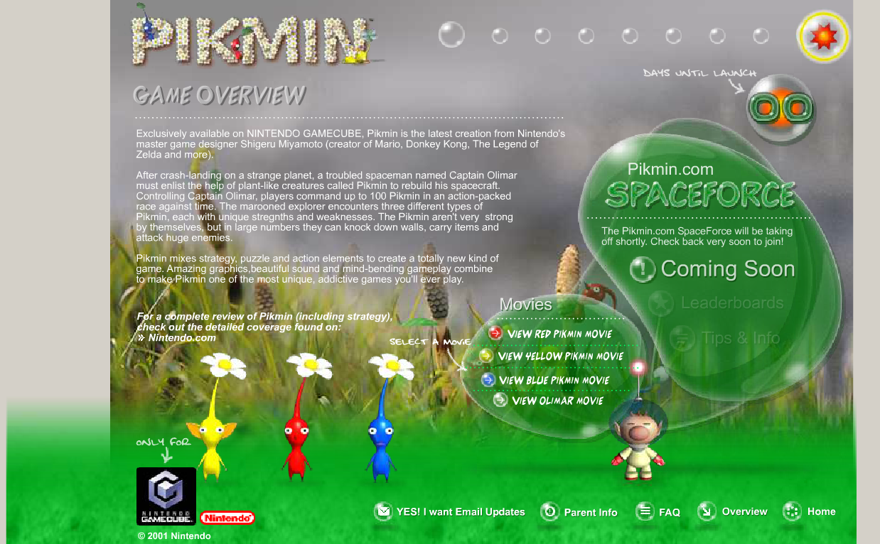 Pikmin.com SpaceForce