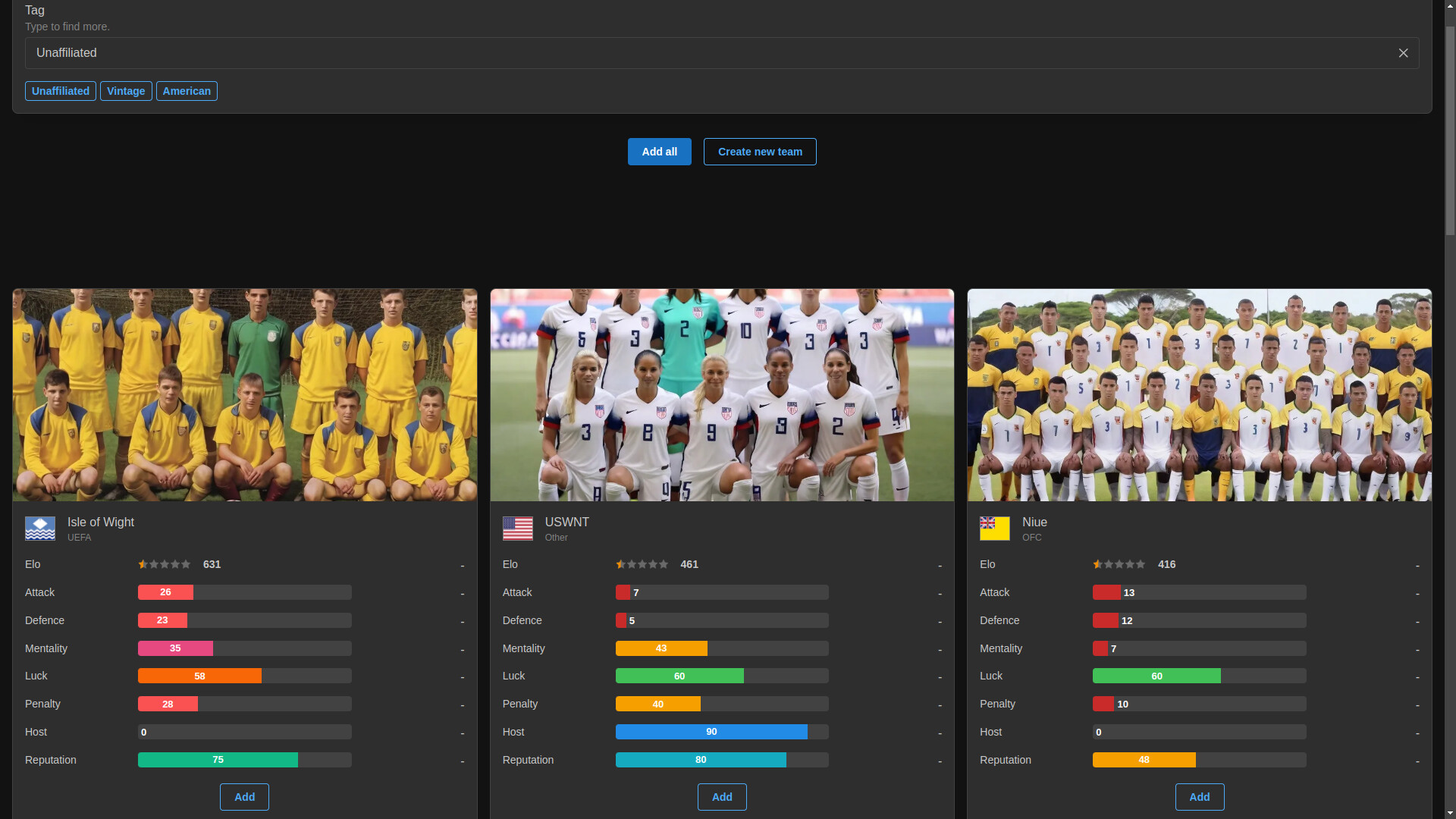 Forever World Cup Simulator