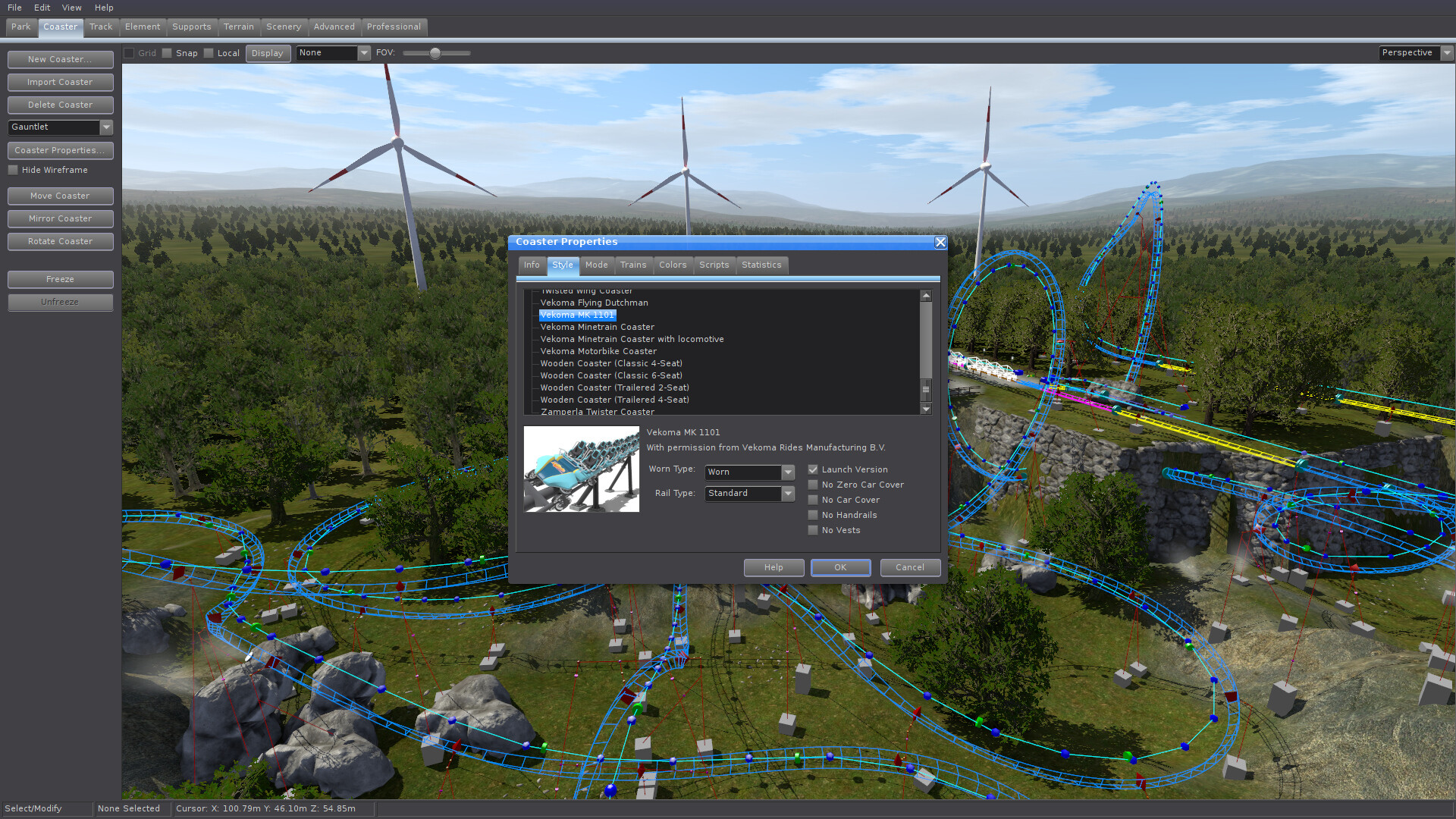 NoLimits 2: Vekoma MK1101