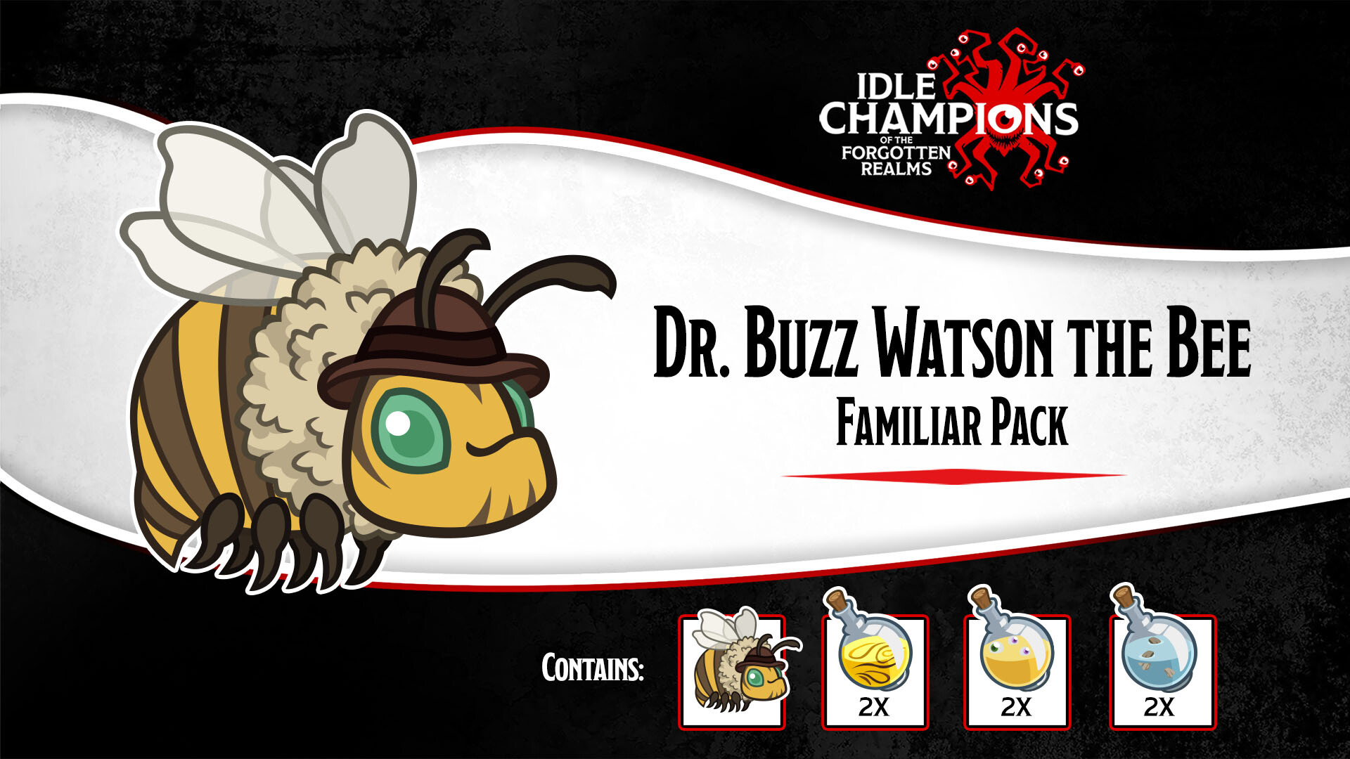 Idle Champions: Dr. Buzz Watson the Bee Familiar Pack