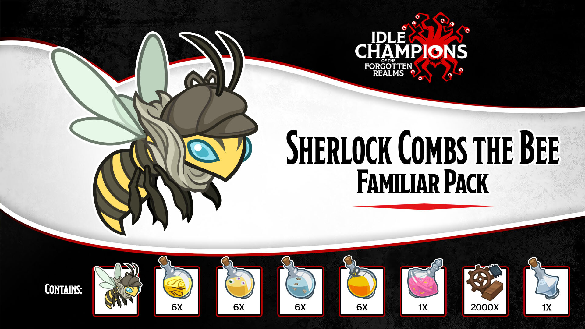 Idle Champions: Sherlock Combs the Bee Familiar Pack