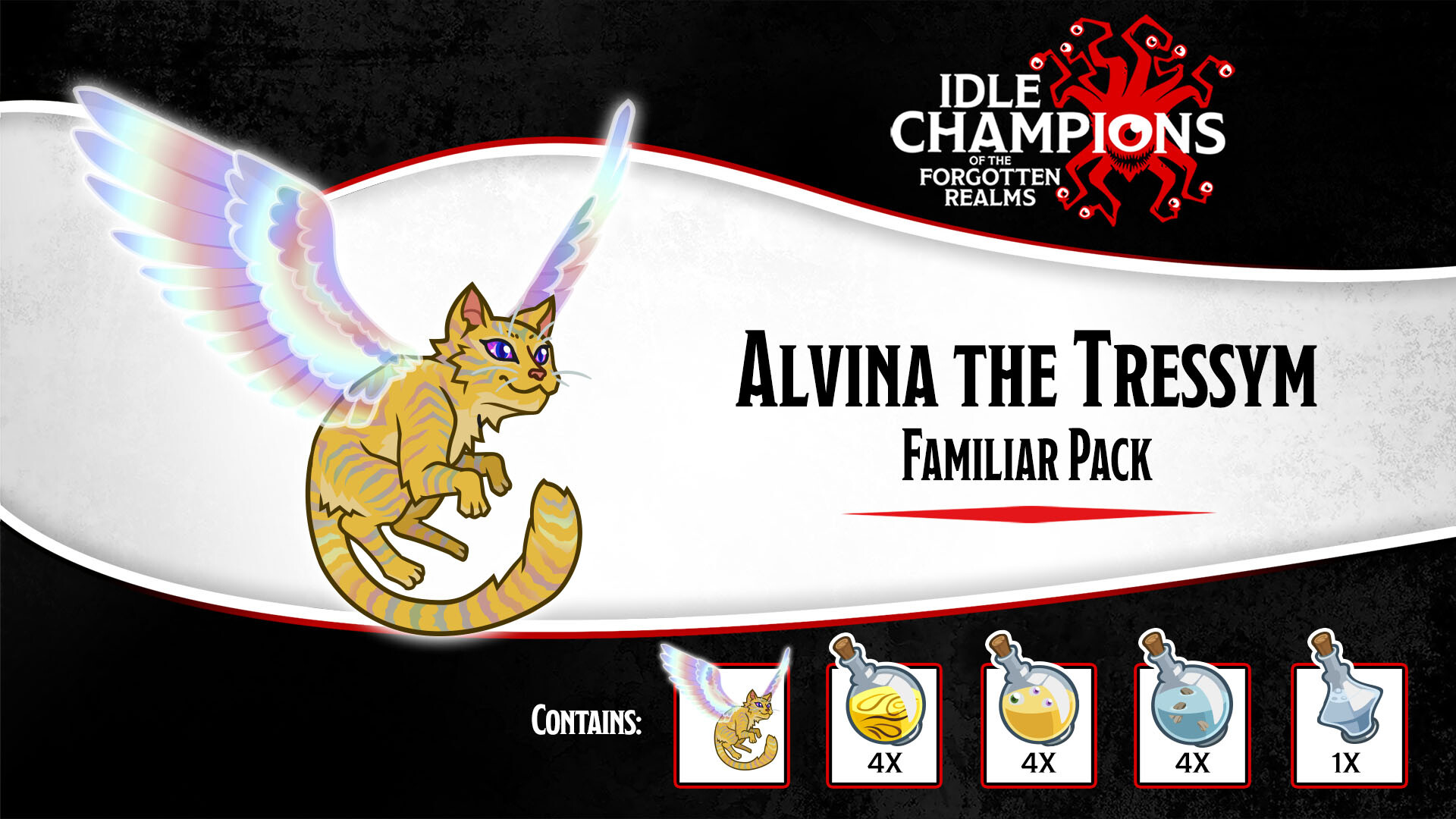 Idle Champions: Alvina the Tressym Familiar Pack