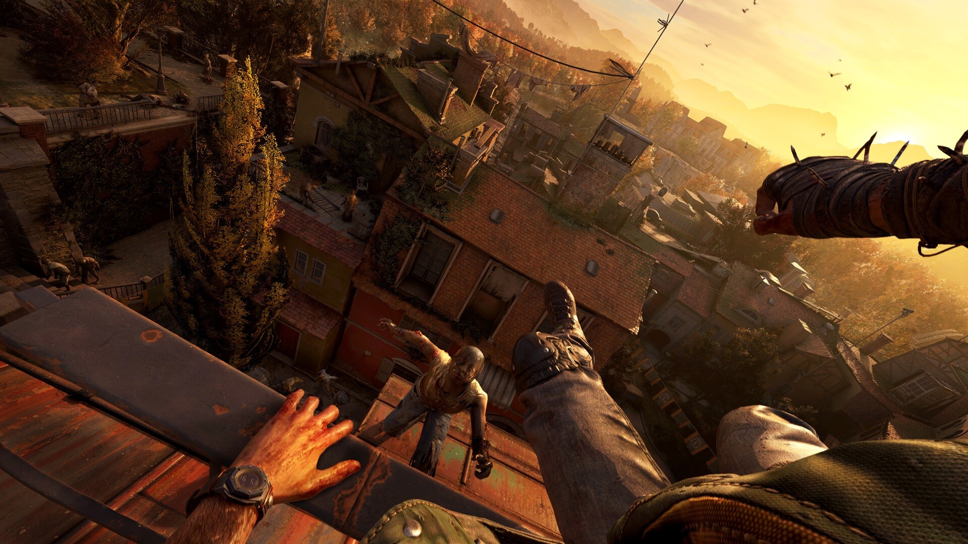 لقطة لعب من Dying Light: The Beast (باركور/استكشاف)