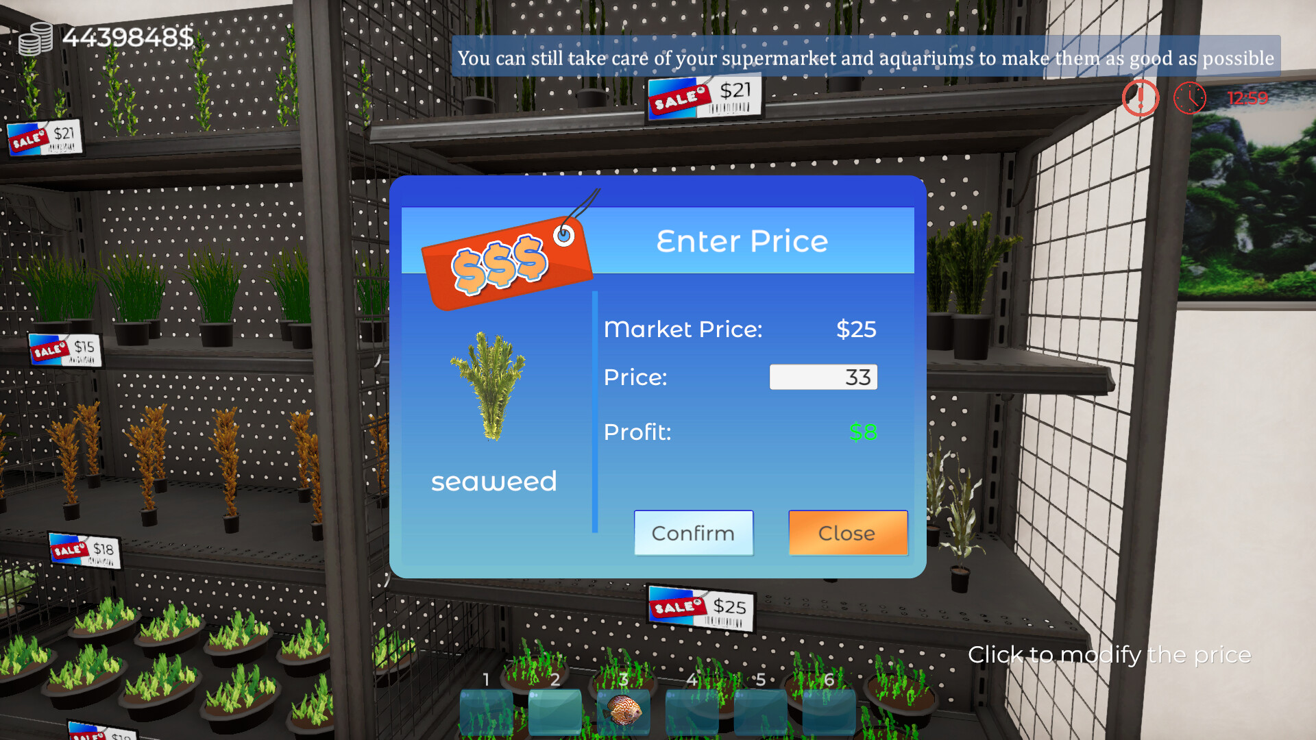 Aquatic Supermarket Simulator