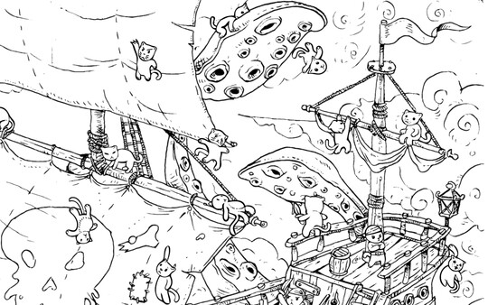 100 Hidden Cats: Pirates