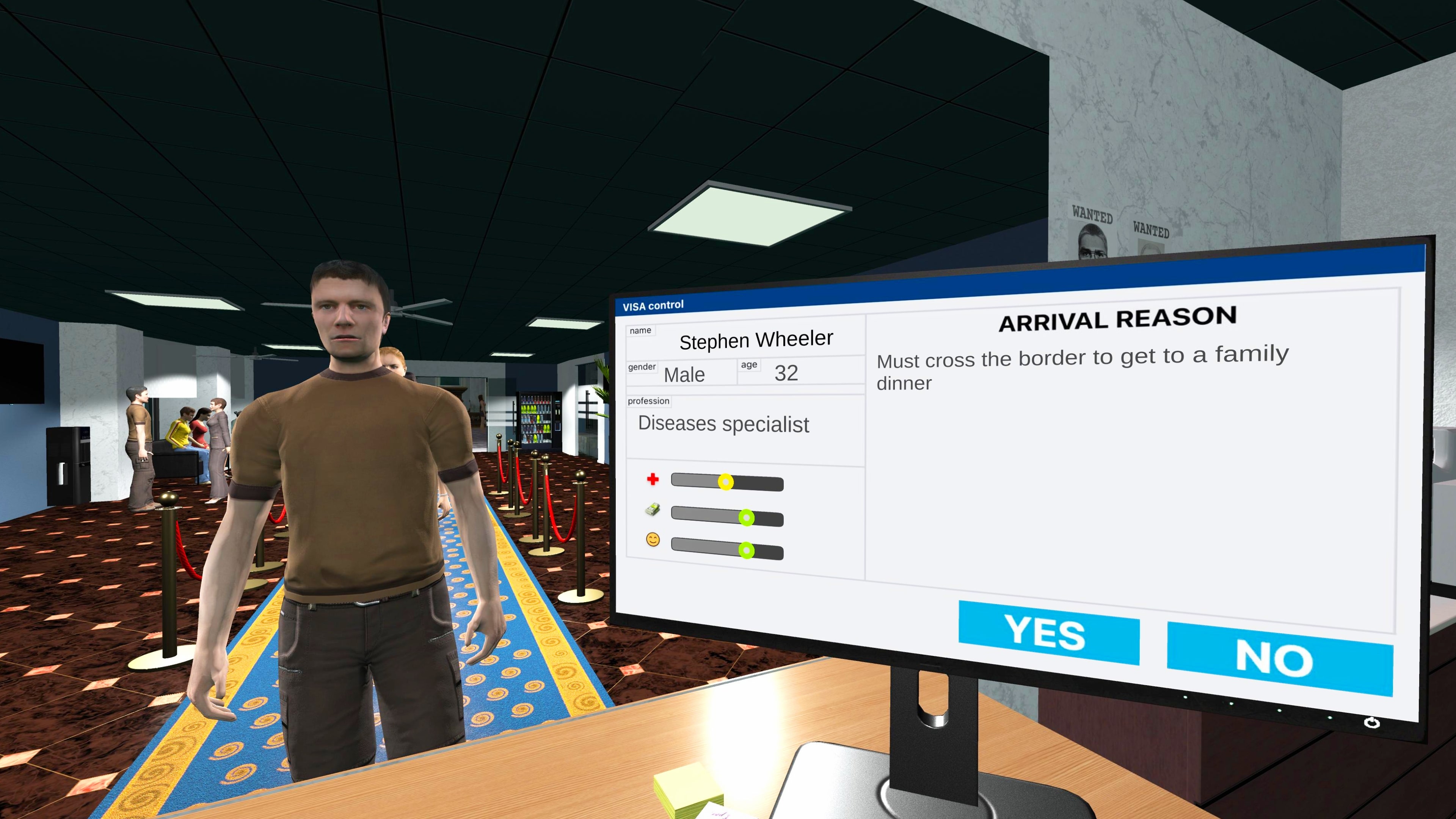 Visa Control: USA Border Simulator