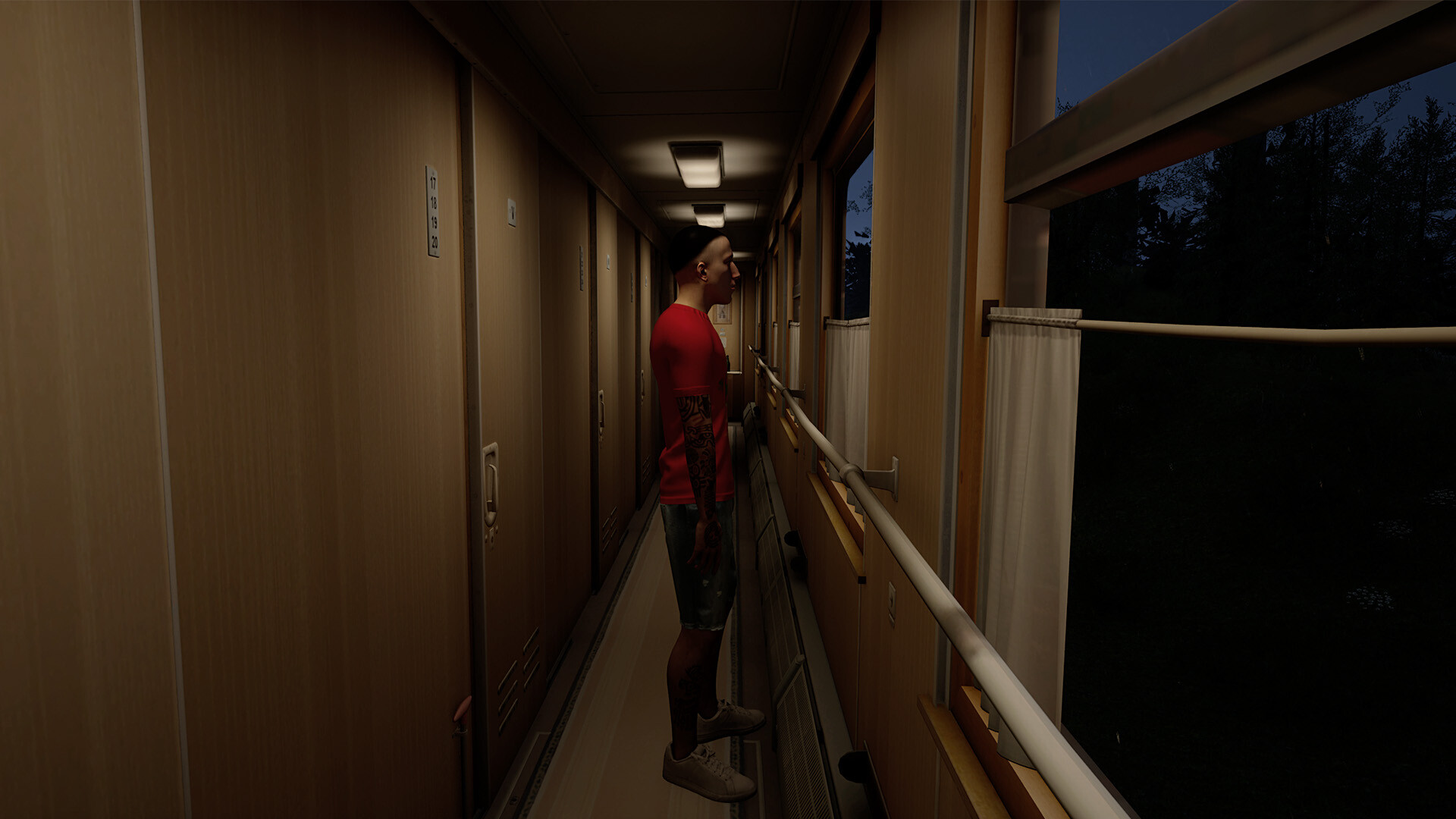 Russian Train Trip 3: People In A Train Car