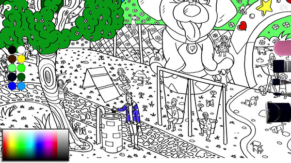 101 Cute Dogs: Find &amp; Paint