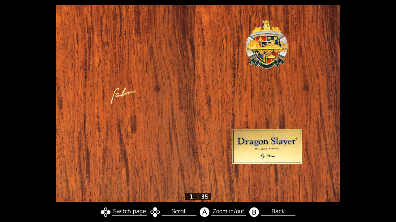 Eggconsole Dragon Slayer: The Legend of Heroes PC-8801mkIISR