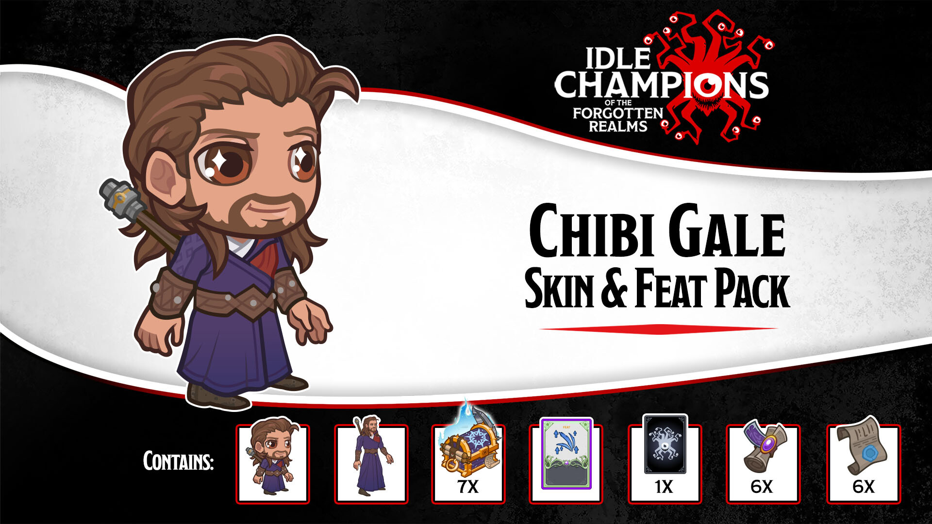Idle Champions: Chibi Gale Skin &amp; Feat Pack