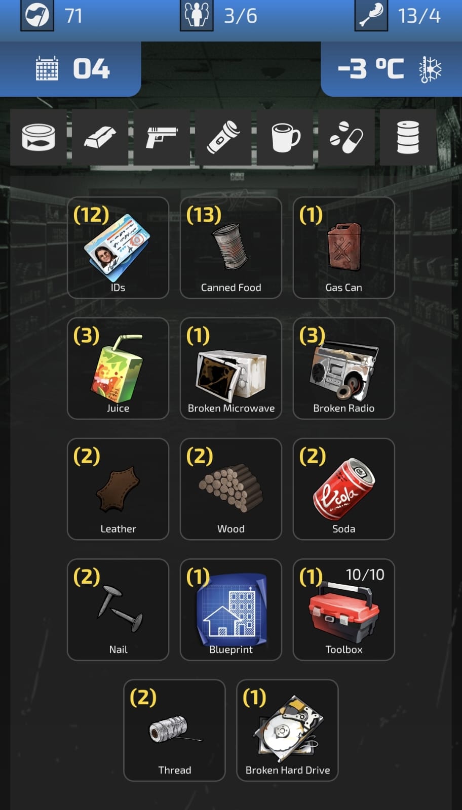 Frost Survivors: Text Game