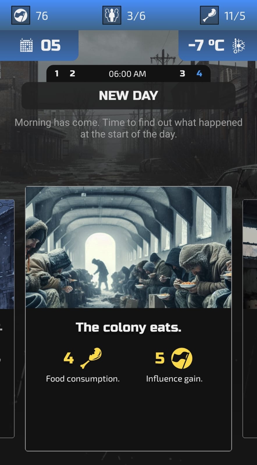 Frost Survivors: Text Game