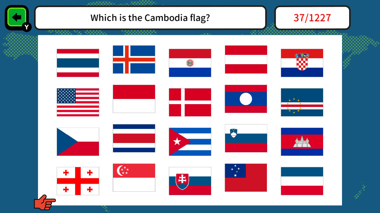 1000 Questions Quiz! National Flag