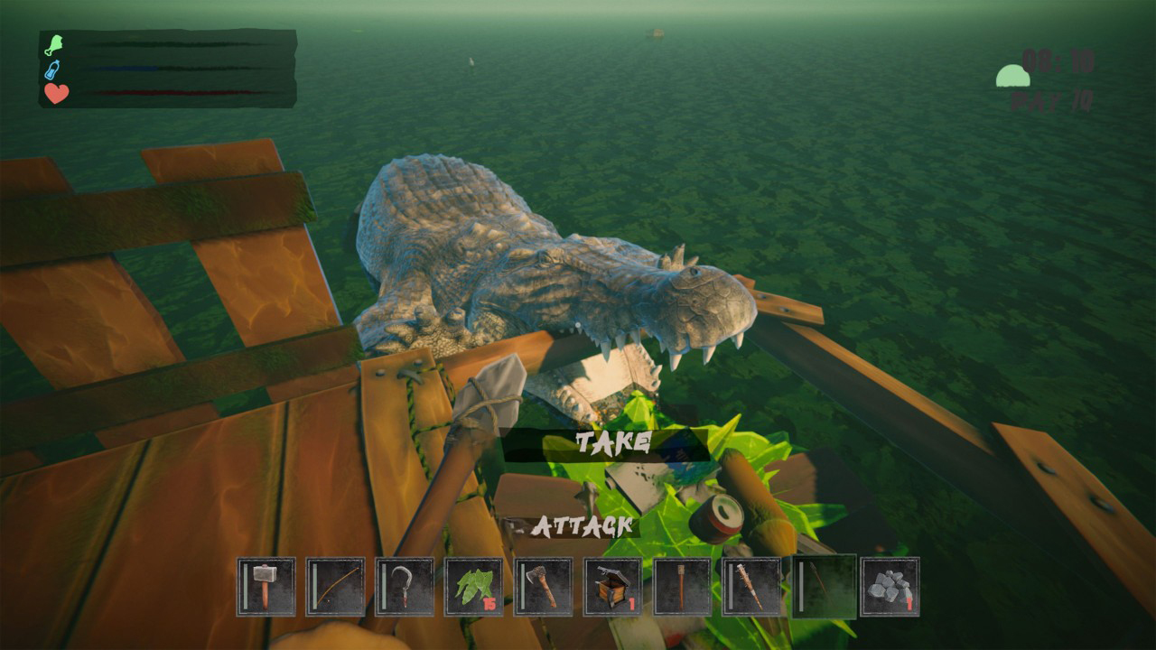 Survival Float Simulator: Crocodile Waters Craft, Raft, Build