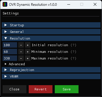 OVR Dynamic Resolution