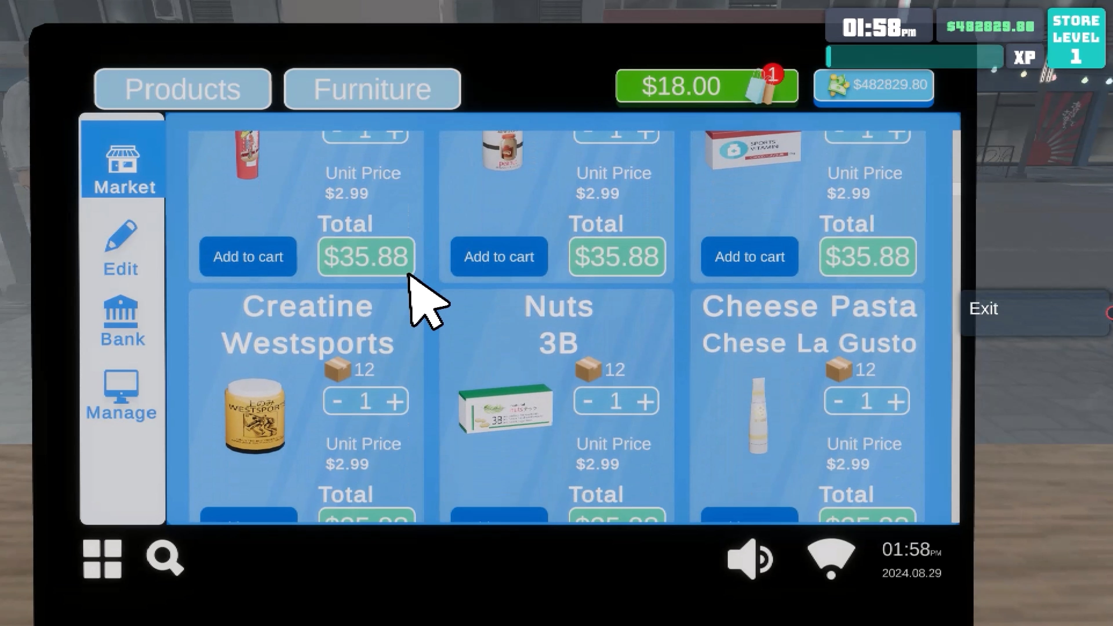 Supermarket Simulator 2024