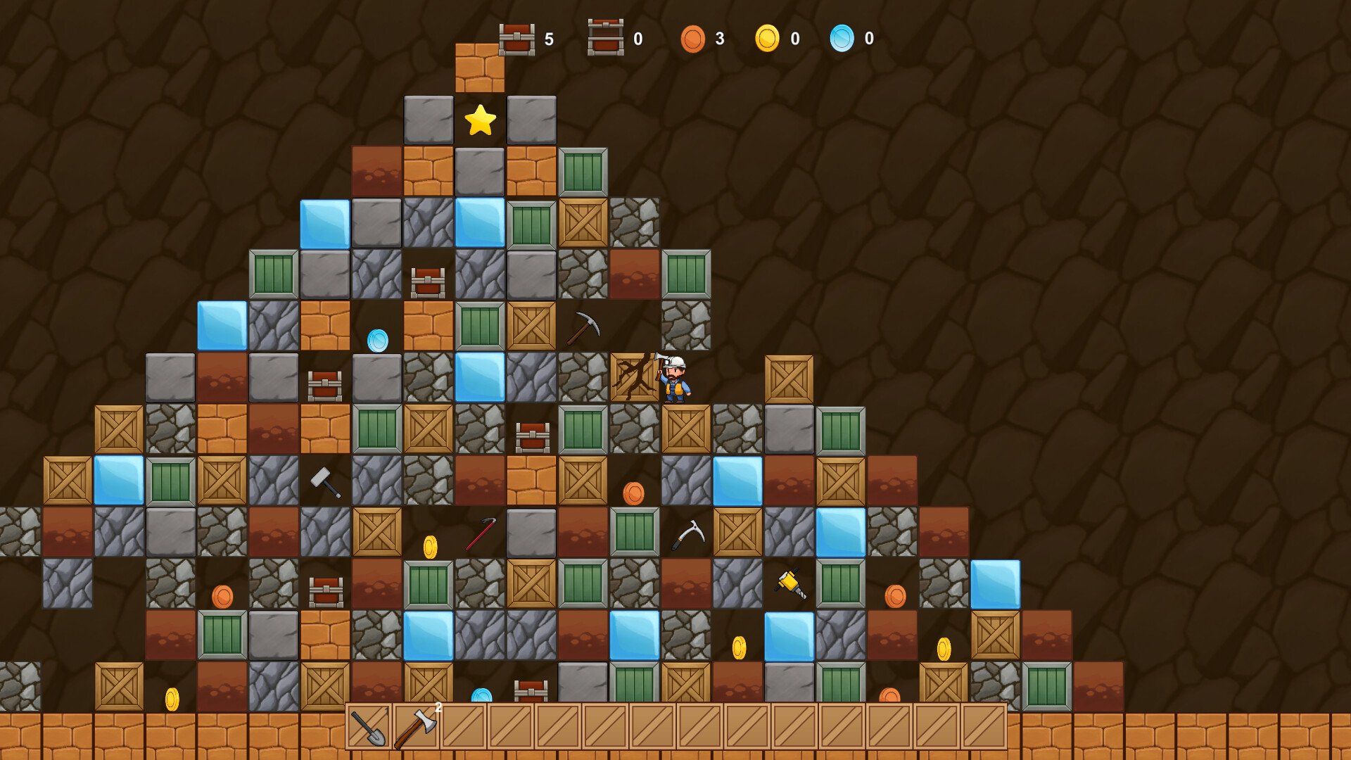 Miner Open Chests