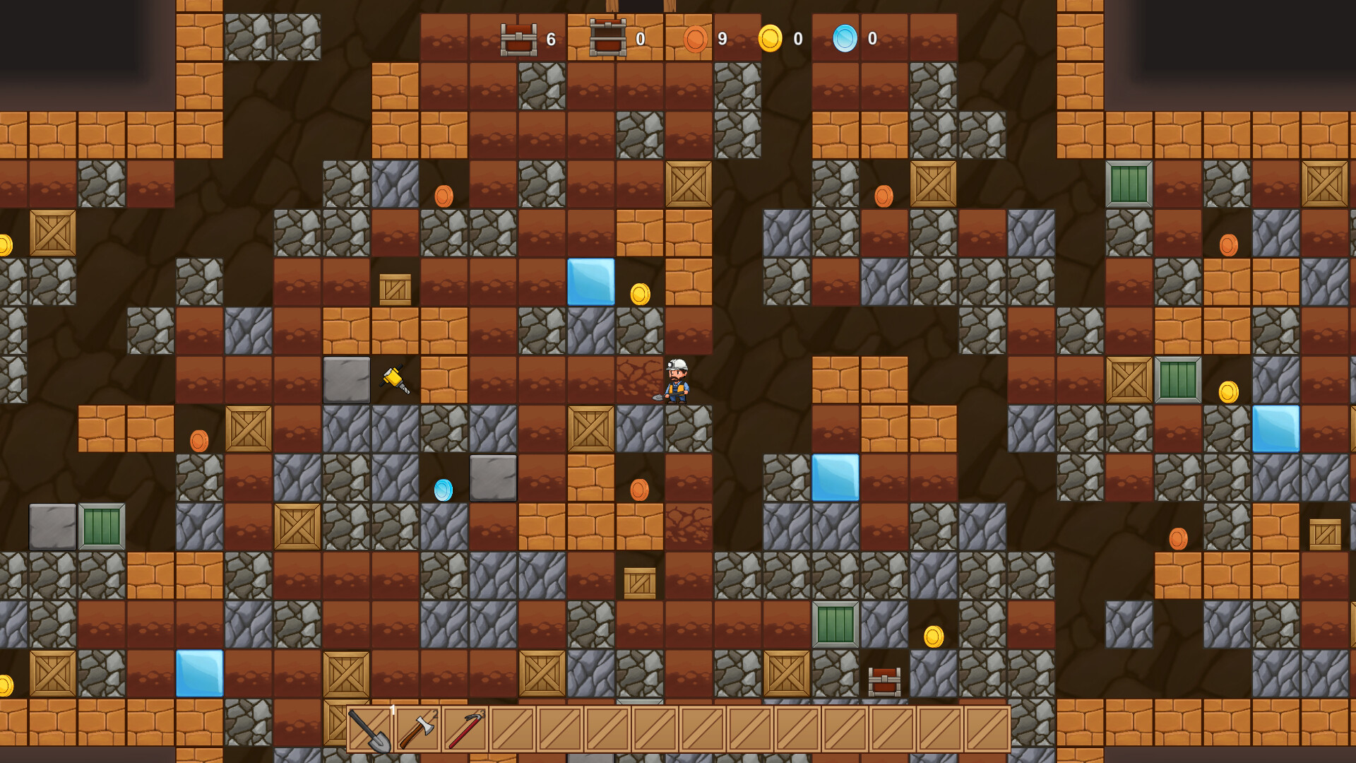 Miner Open Chests