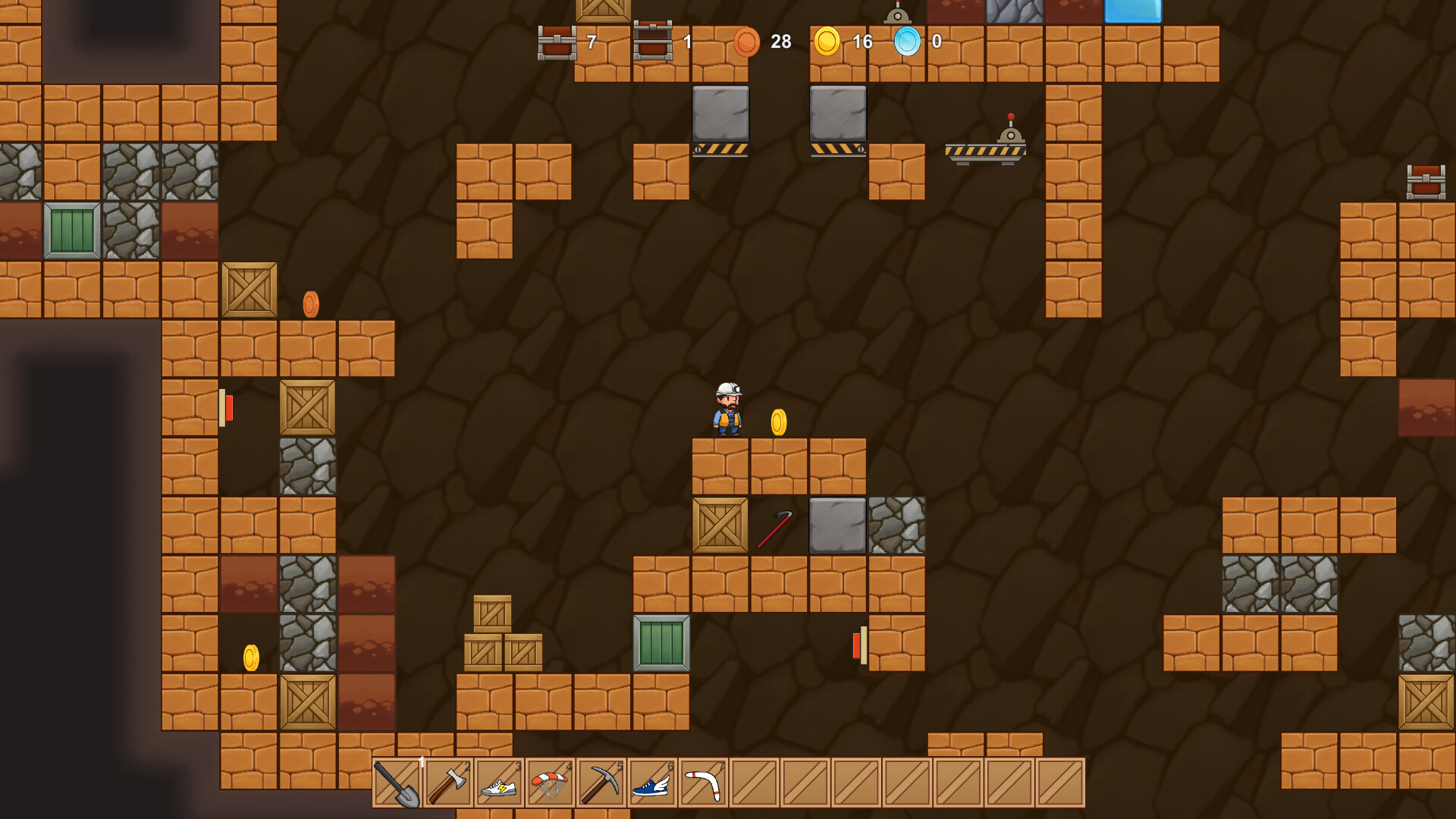 Miner Open Chests