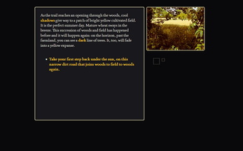 This is a Black Parallelepipedon in a Yellow Field