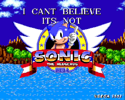 I Can’t Believe it’s Not Sonic 1