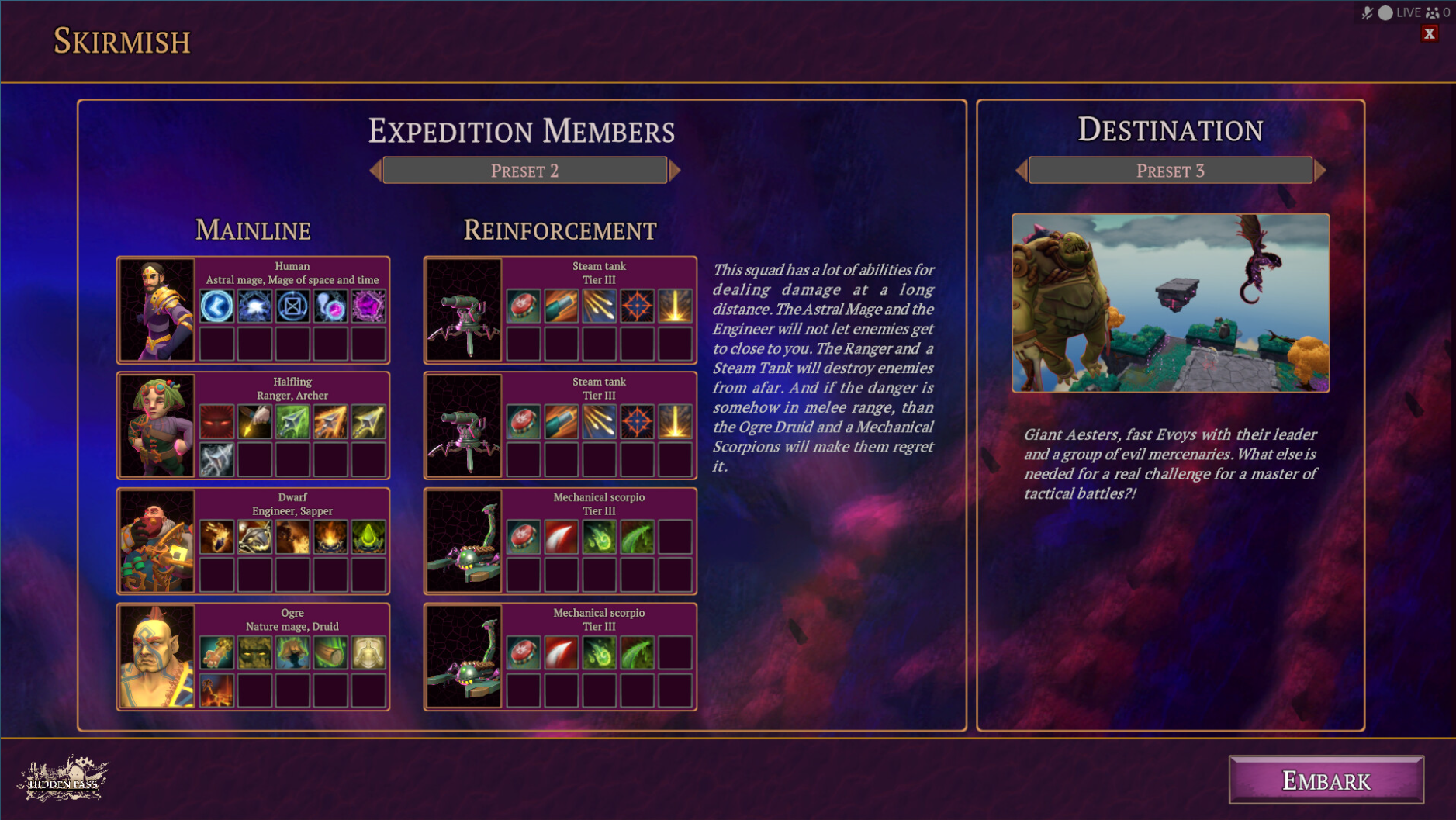 Hidden Pass Skirmishes