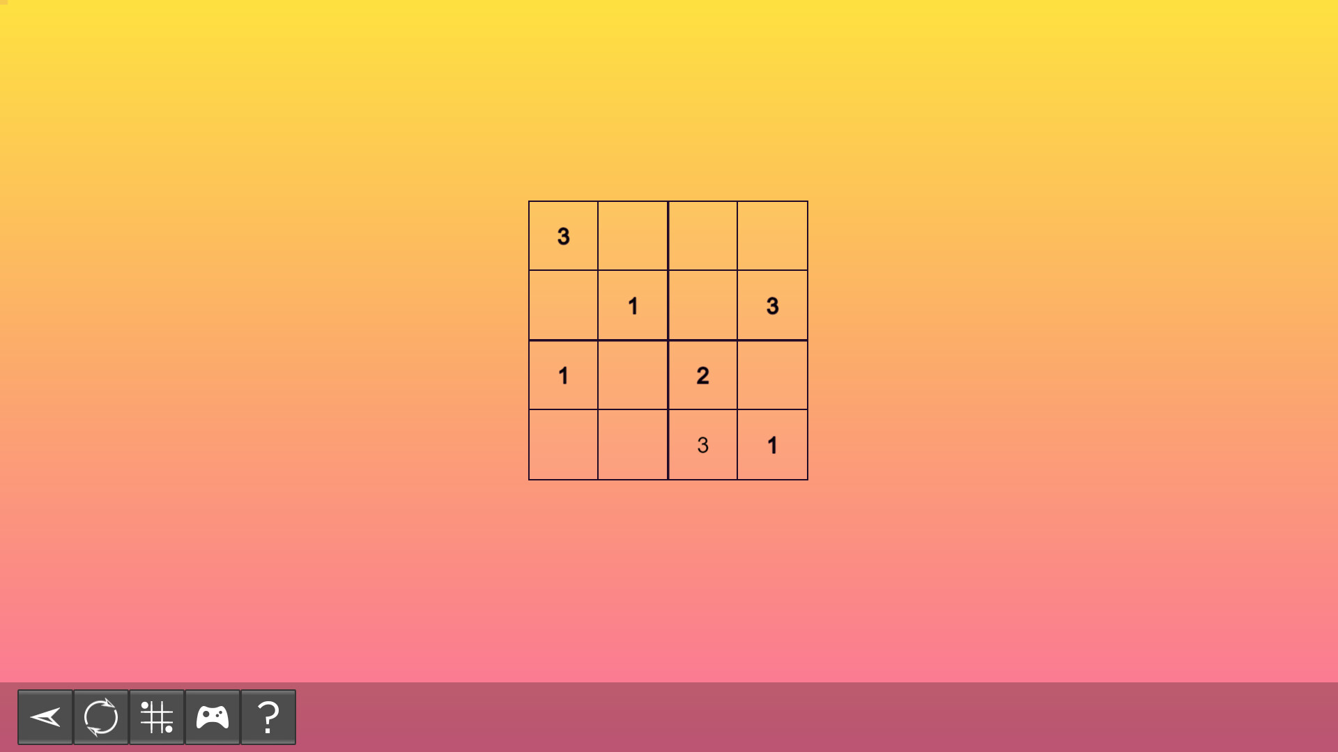 My Sudoku: Classic 4×4 Easy 2