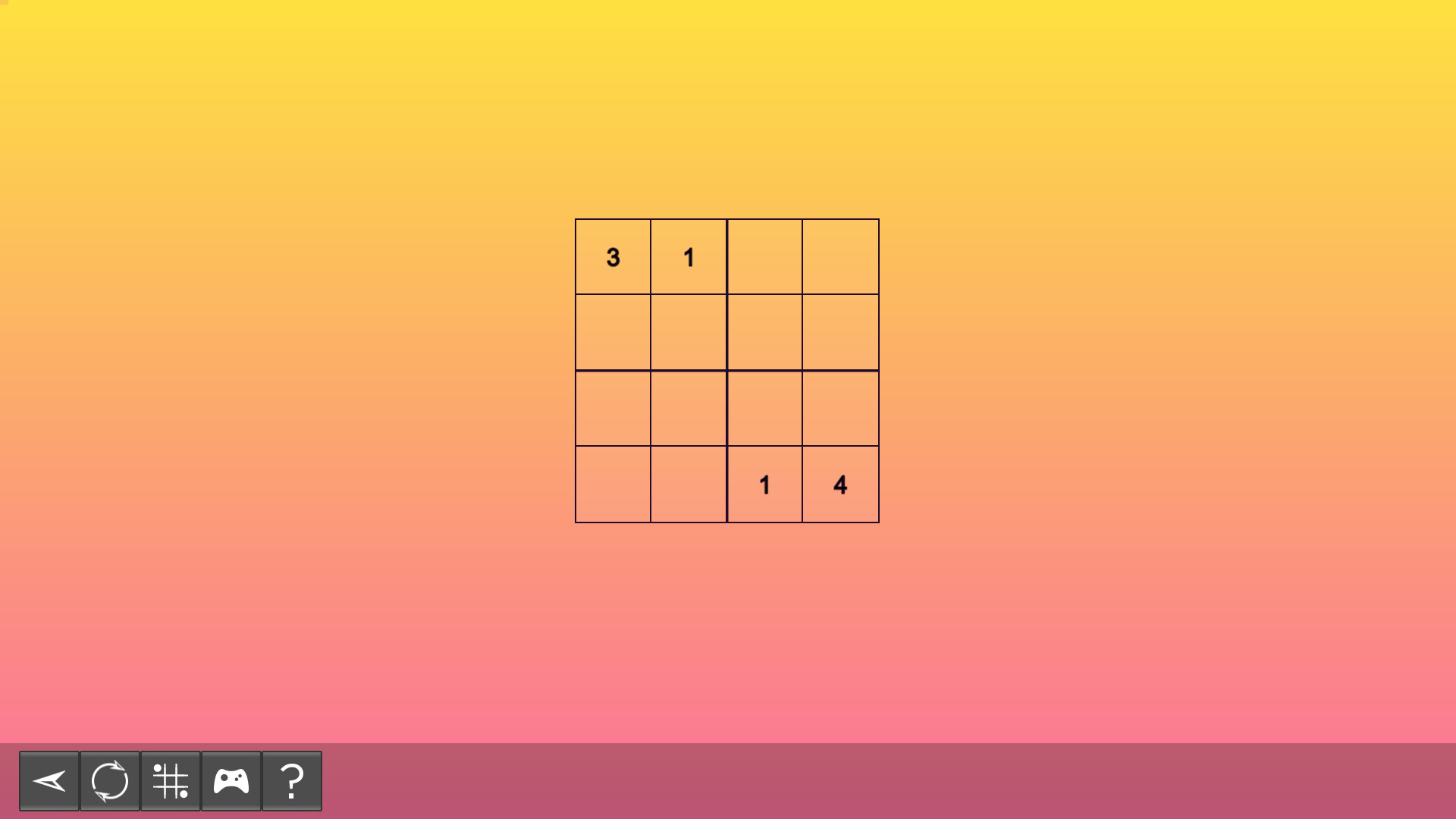 My Sudoku: Classic 4×4 Easy 2