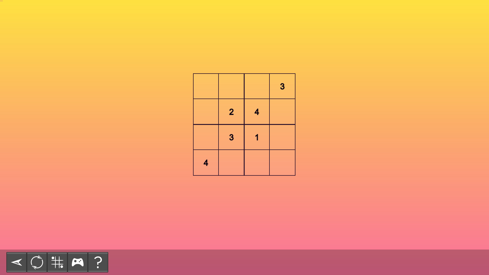 My Sudoku: Classic 4×4 Easy 2