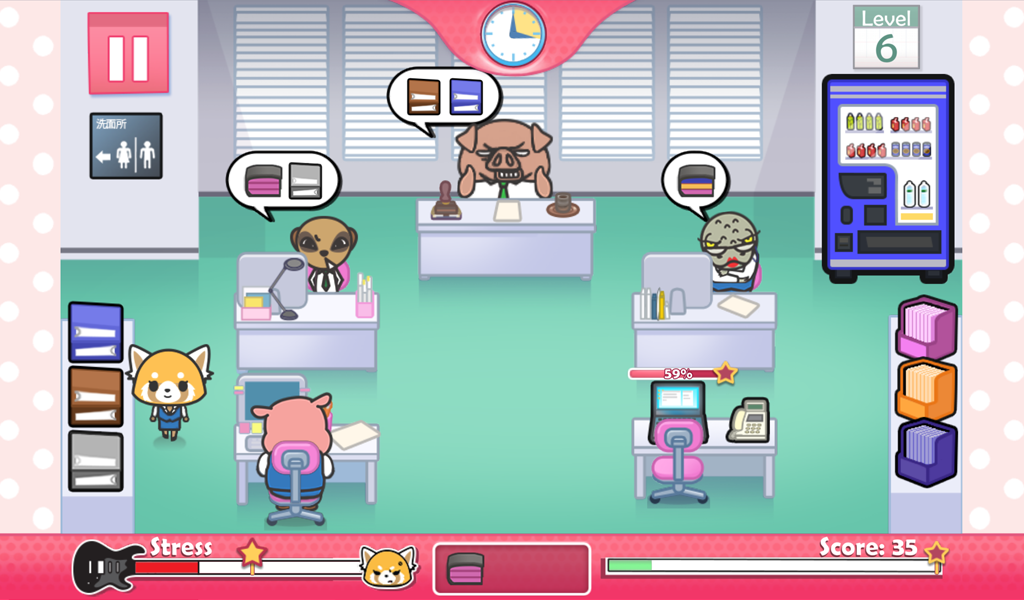 Aggretsuko Office Rush