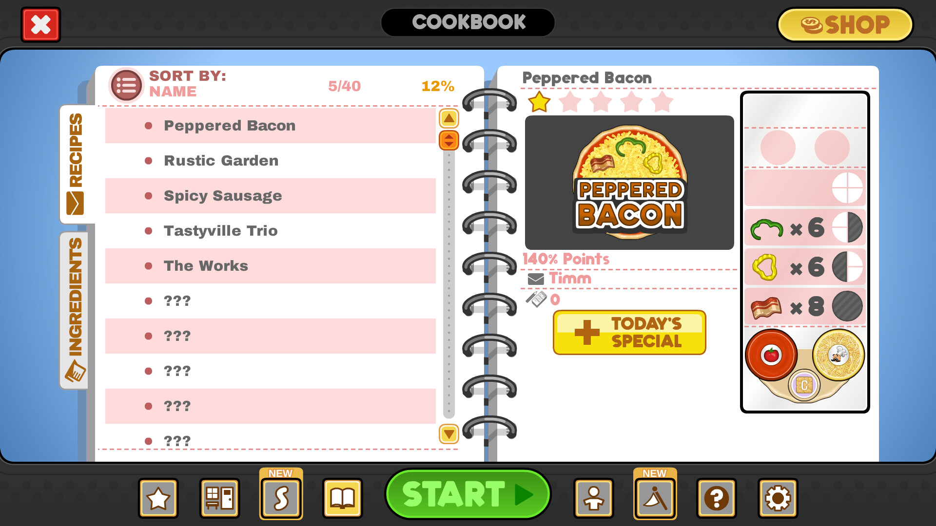 Papa’s Pizzeria Deluxe