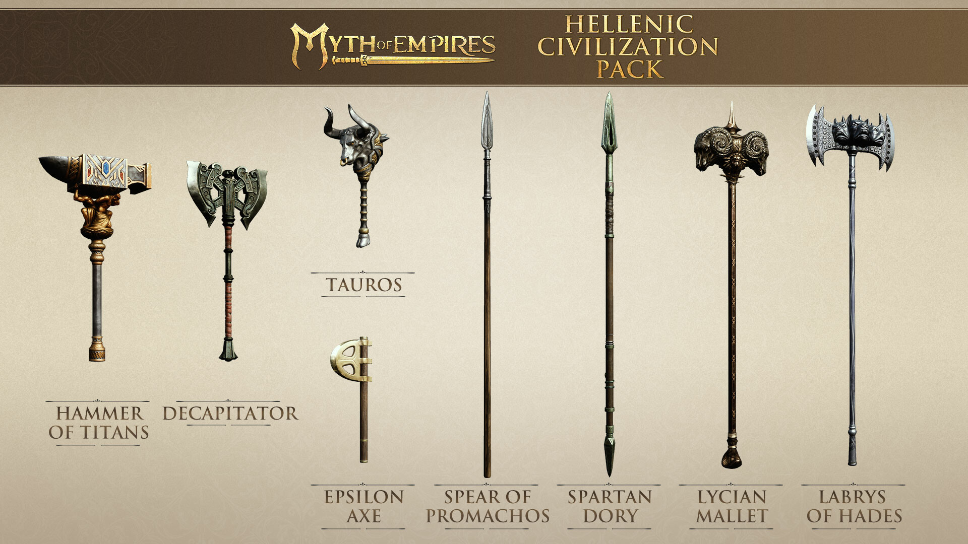 Myth of Empires: Hellenic Civilization Pack