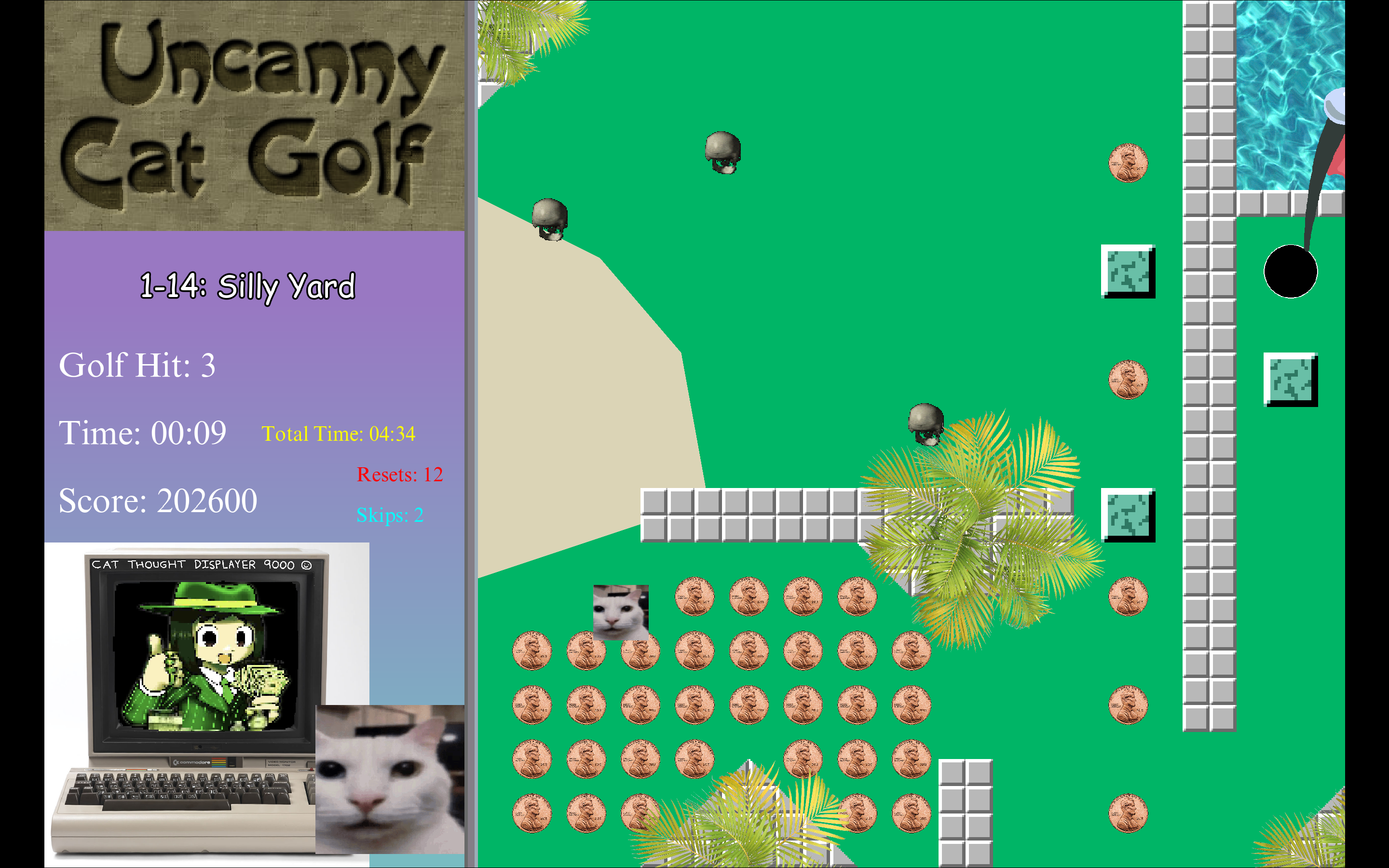 Uncanny Cat Golf