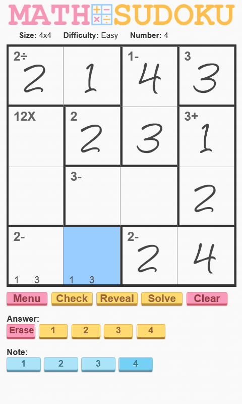 Math Sudoku