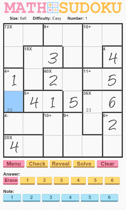 Math Sudoku
