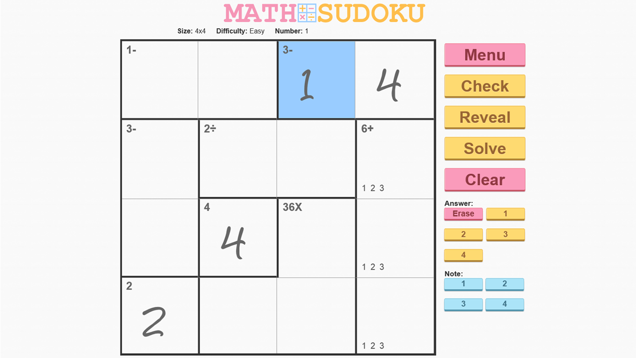 Math Sudoku