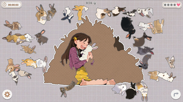 Bunnies Huddled Together