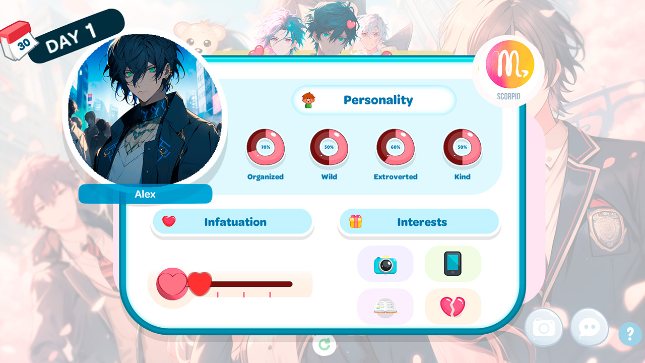 Love Anime Boys Club: Language and Date Zodiac Signs