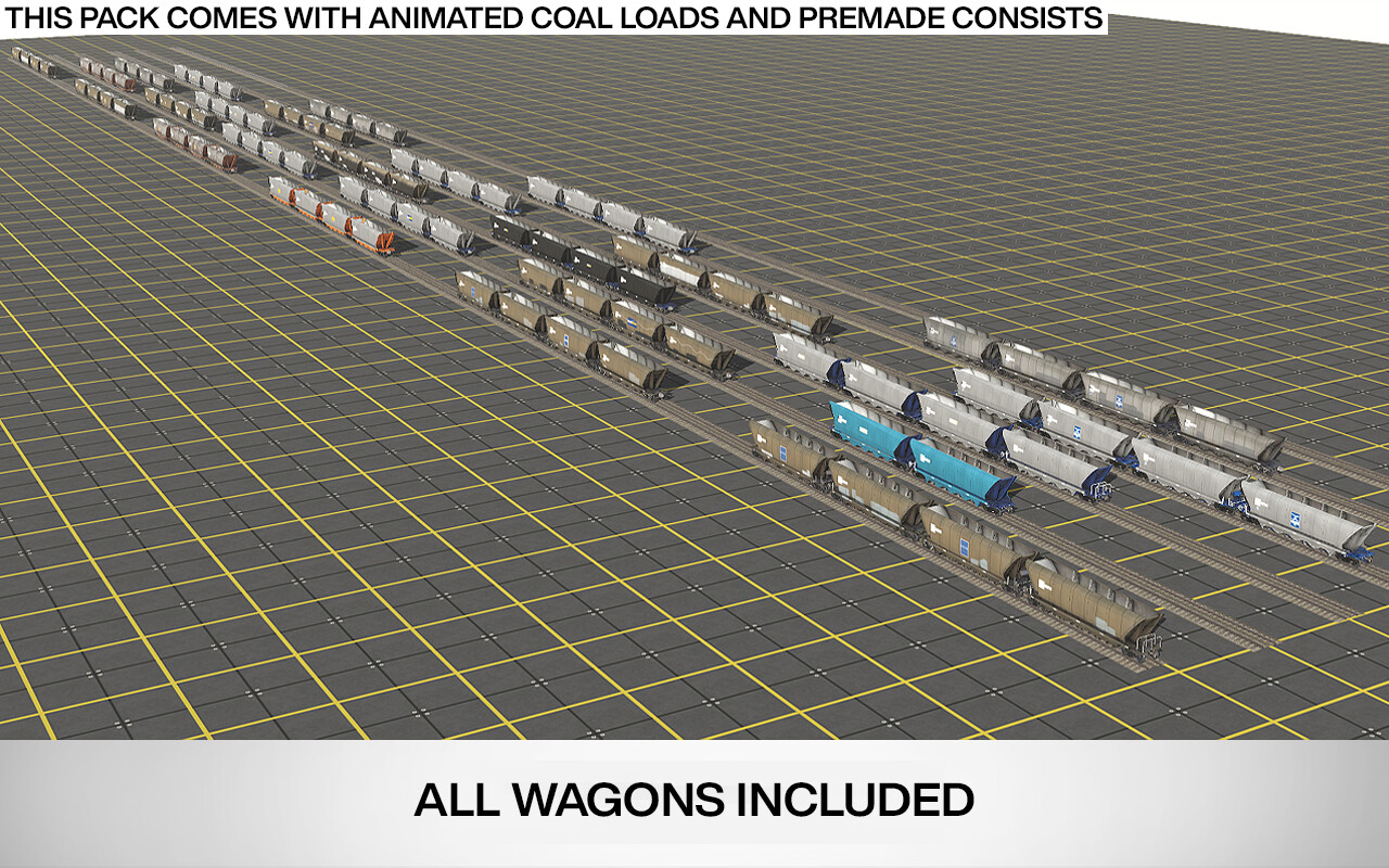 Trainz 2019: NSW Bradken 120T Coal Hopper Mega Pack