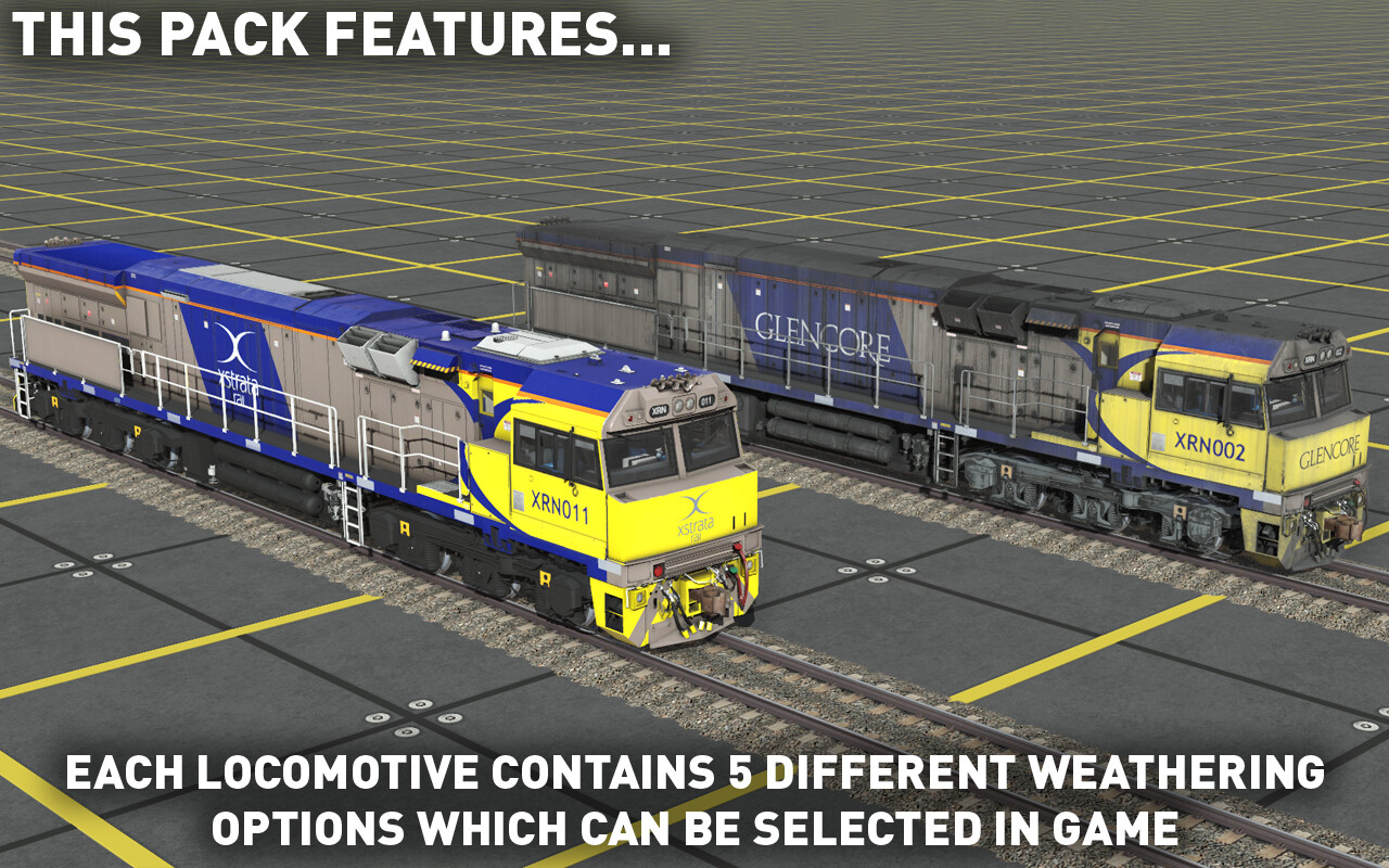 Trainz 2019: C44aci Locomotive - Xstrata/Glencore Pack - Kotaku