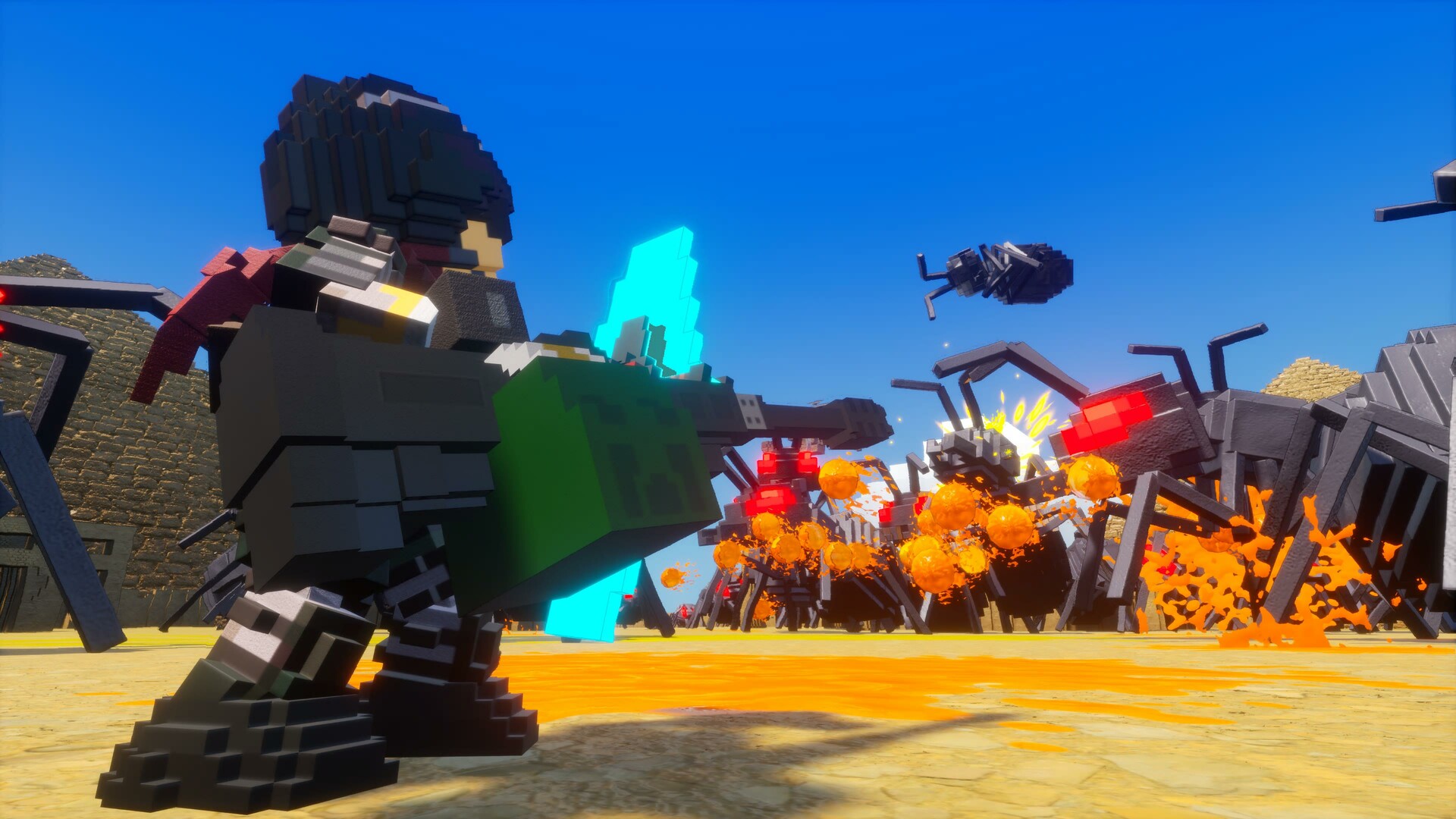 Earth Defense Force: World Brothers 2 – Heavy Load Scatter Gun w/Shield: Recruit Dexter (Spread-Firing)