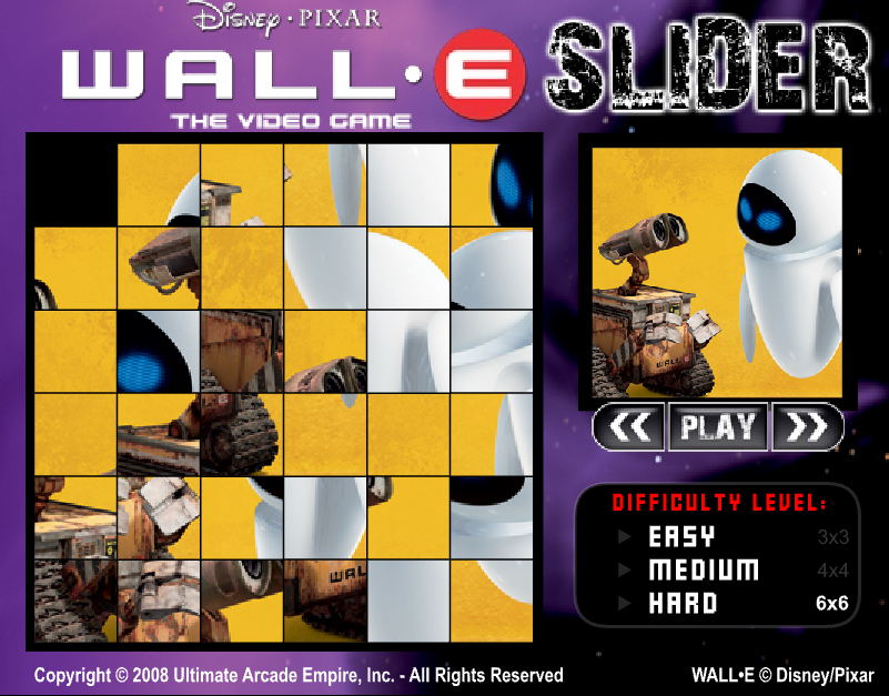 Wall-E: The Video Game – Slider