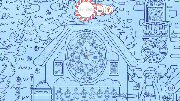 Cats Visiting Christmas Town