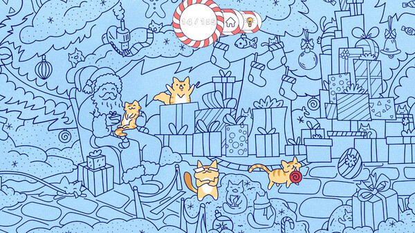 Cats Visiting Christmas Town