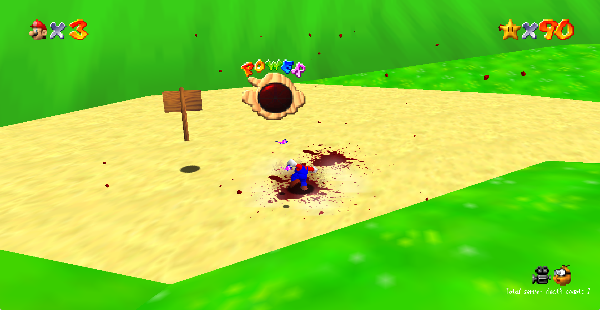 Super Mario 64: Gore/Hard-Mode