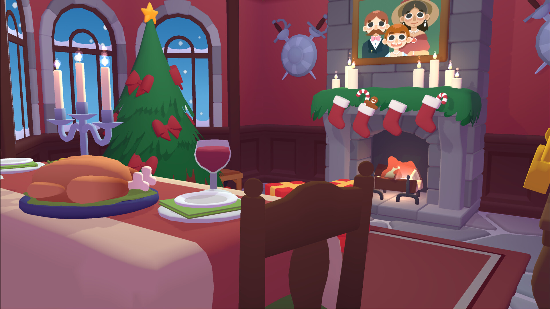 Peek-A-Mimic Christmas Castle