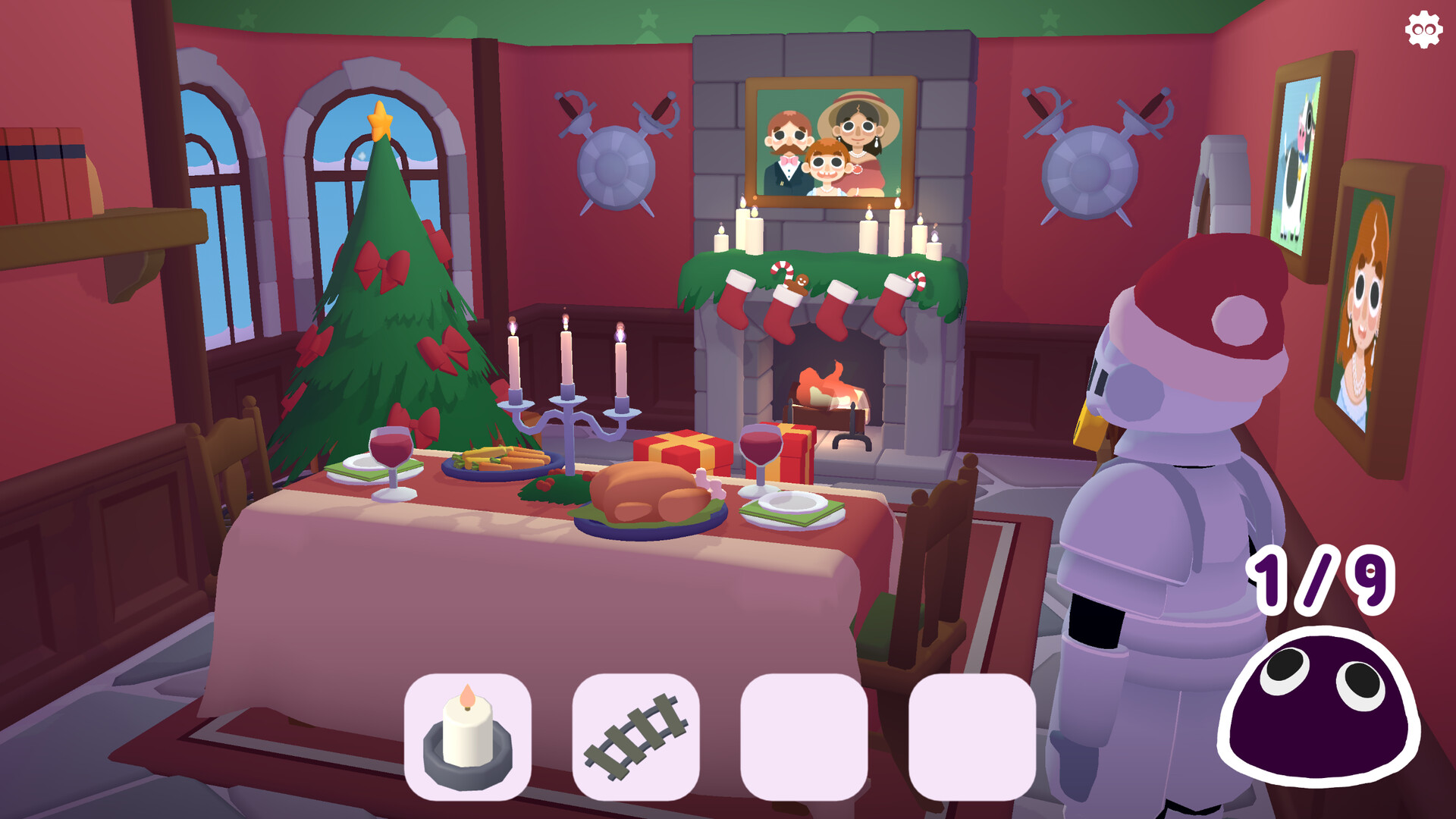 Peek-A-Mimic Christmas Castle