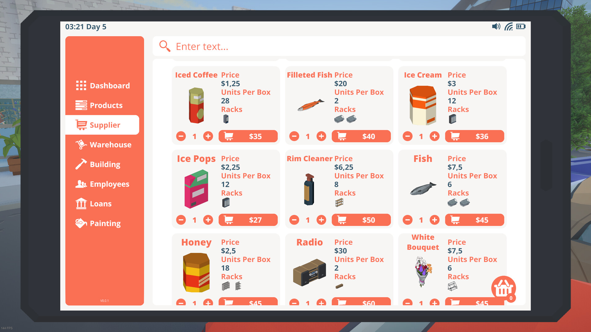 Storefront Simulator