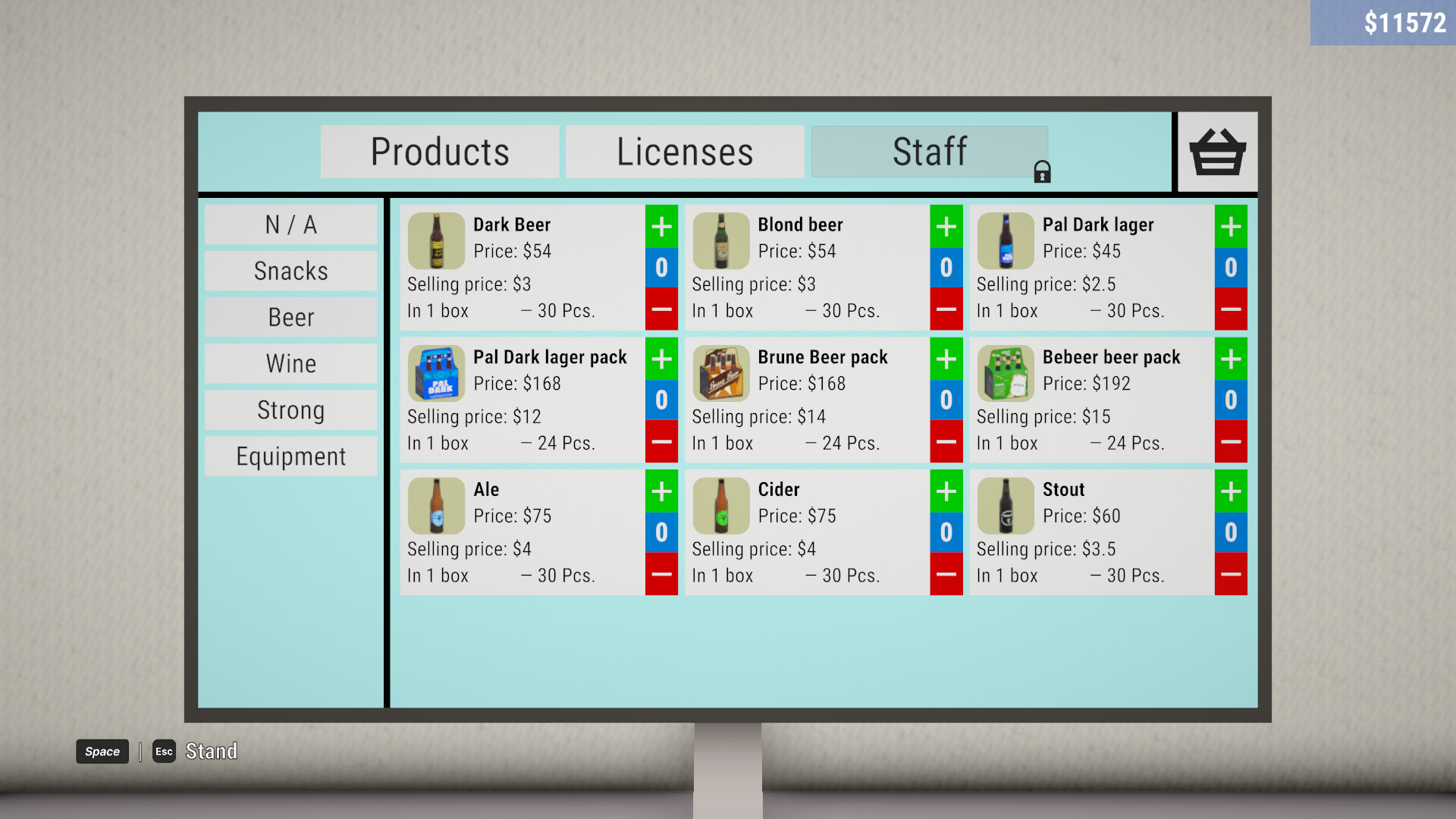 Liquor Store Simulator